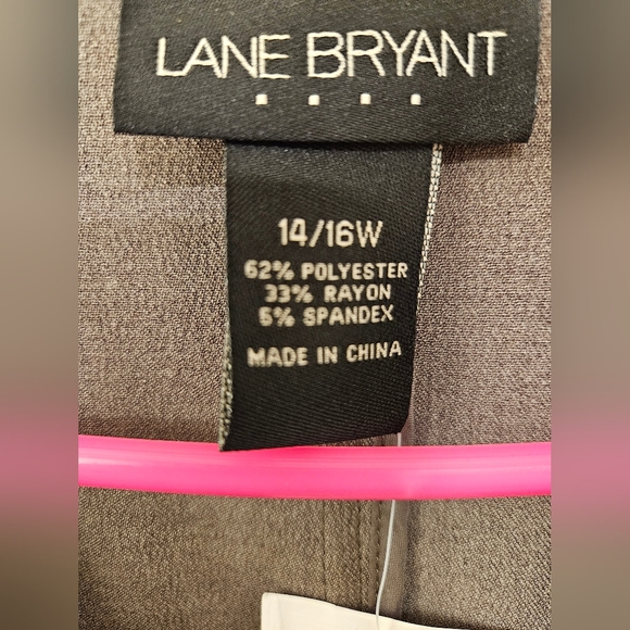 NWT - Lane Bryant Light Brown - Poly Rayon Stretch Blazer - Size 14/16W - Picture 5 of 7